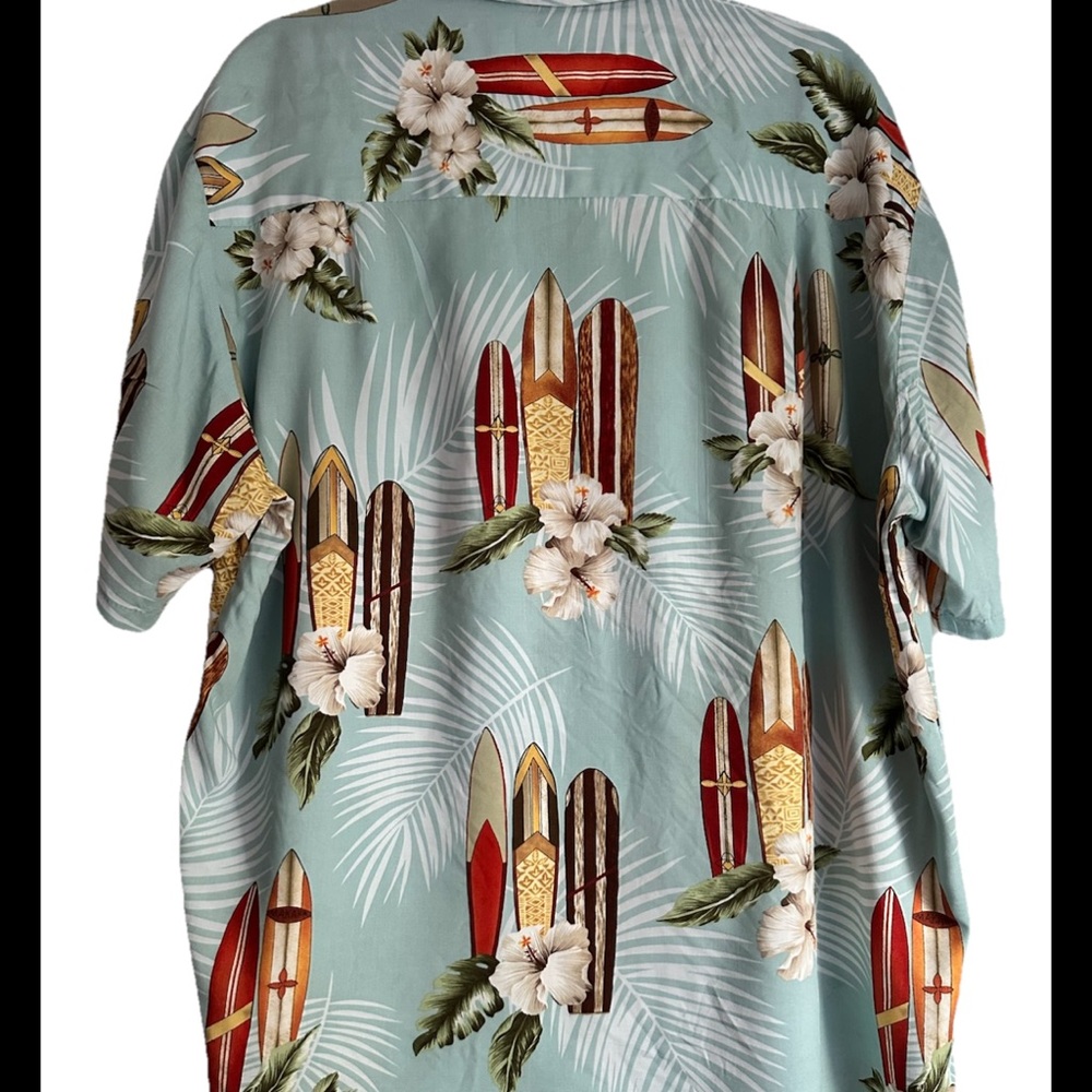 KALAHEO Men’s Hawaiian Tropical Surfboard Made In Hawaii Shirt Sz L - Picture 2 of 8